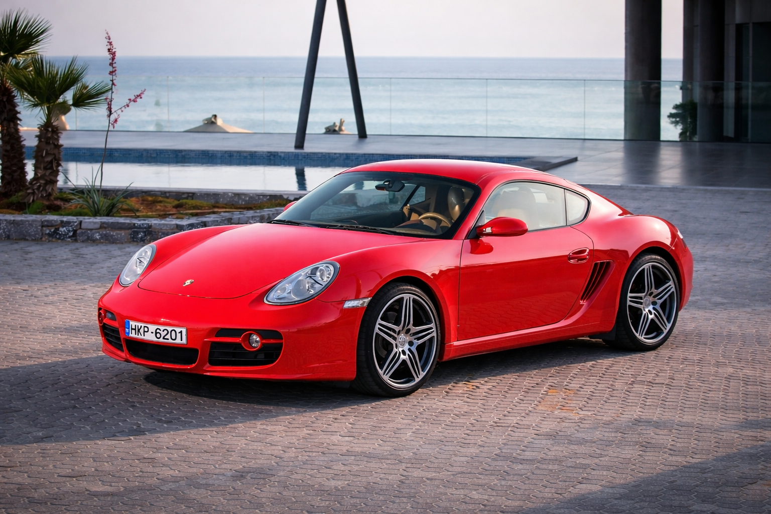 Porsche Cayman S luxury sports car rental in Crete