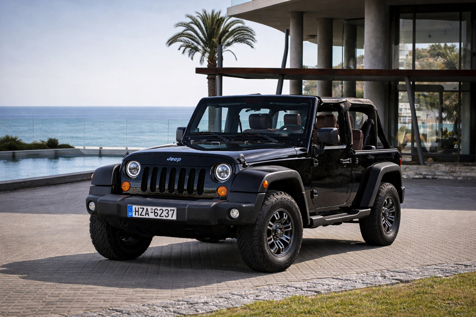 Jeep Wrangler 2 Doors cabrio rental in Crete